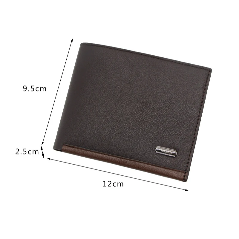 

MenBense Men's Wallet Short PU Leather Coin Change Wallet Card Holder Bag Casual Clutch Handbag Bifold Male Purse