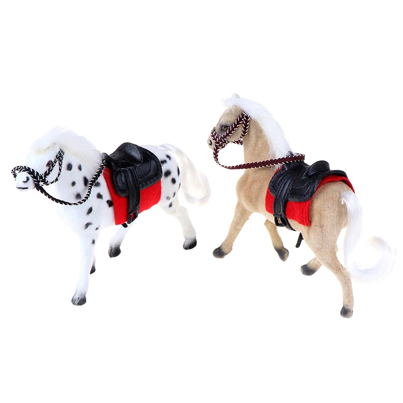 

Высокое качество 1x моделирование пластиковая лошадь кукольный домик мини Детская кукла модель животного игрушки подарки