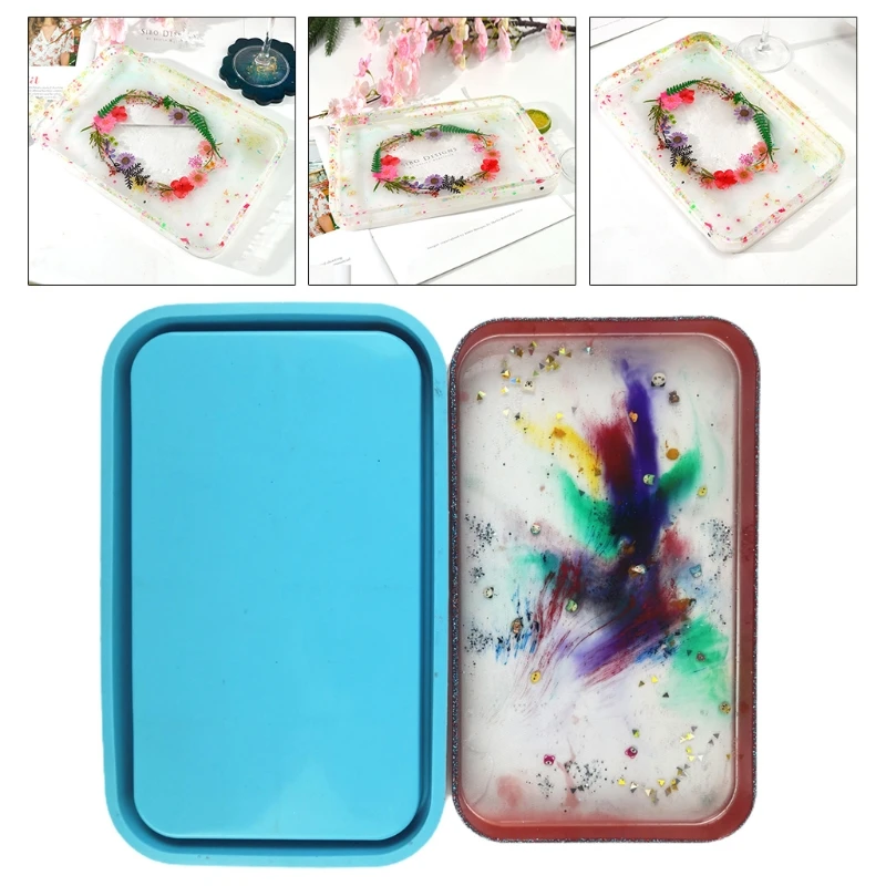 

DIY Crafts Container Organizer Making Epoxy Resin Mold Cube Storage Box Casting Silicone Mould
