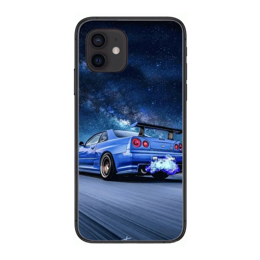 

JDM Tokyo drift sports car Style Phone Case cover For iphone 12 pro max 11 8 7 6 s XR PLUS X XS SE 2020 mini black cell shell