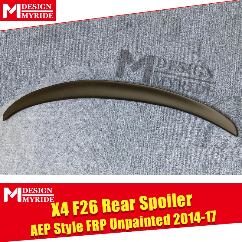 Для BMW F26 X4 sedan duckbill спойлер багажника FRP Неокрашенный AEP стиль глянцевый черный
