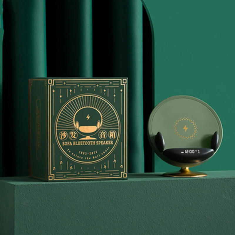 Беспроводной Bluetooth-динамик для дивана часы сабвуфер компьютерный настольный