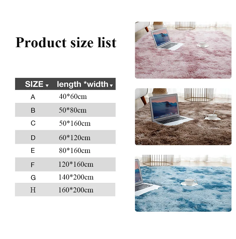 Плюшевый ковер для гостиной спальни мягкий бархатный декоративный детской