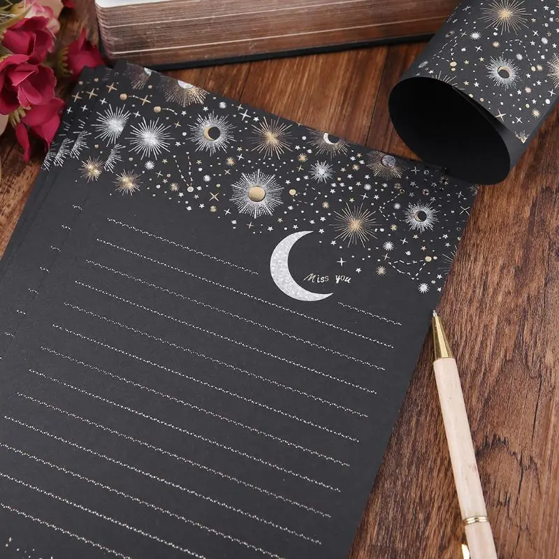 12 звёздное небо письмо канцелярские принадлежности Романтический креативный
