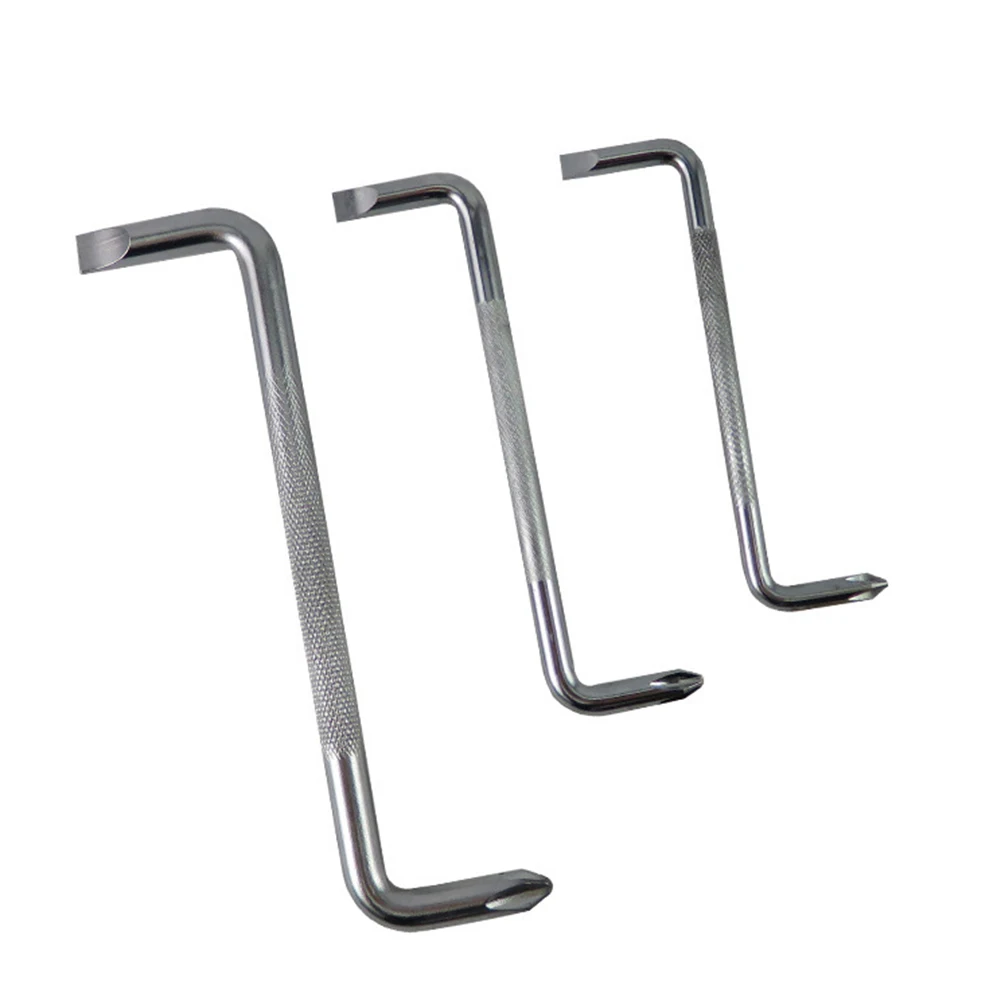 

3pcs Steel Right Angle Elbow Screwdriver Z-shaped Mini Dual-purpose Phillips Slotted Screwdrivers Electrician Tools Set