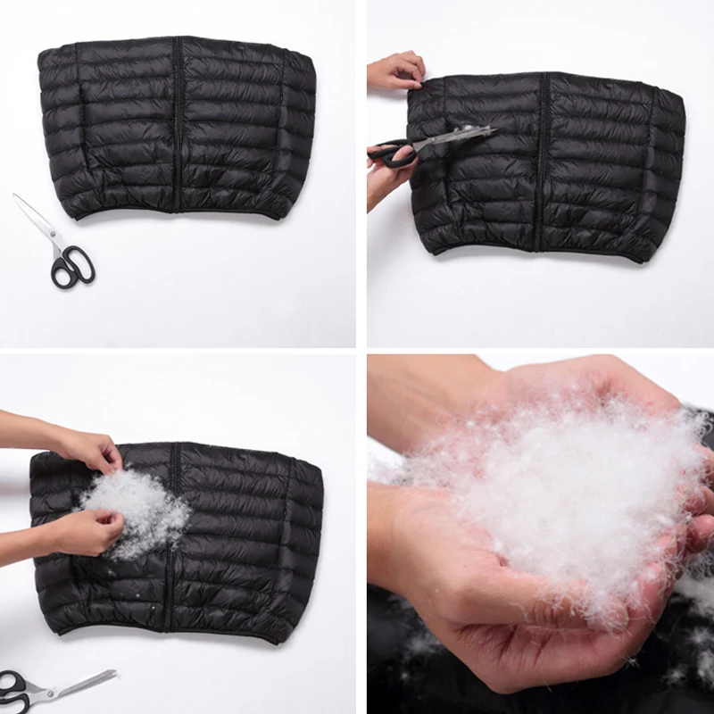 

Winter Men Duck Down Vest Coat Ultralight Sleeveless Puffer Vest Jacket Fashion Stand Collar Windproof Duck Down Waistcoat