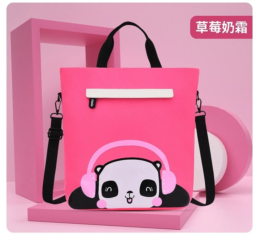 

Children's Handbag 4 Color Cartoon Printing Multiple Uses Nylon Large Capacity An Apple's Weight Brand School Student Bag