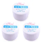 Pro 3 цвета розовыйбелыйпрозрачный варианты, набор для ногтей, гель для Неил арта украшения для кончиков ногтей гель для ухода за ногтями Маникюрный расширение Советы Клей