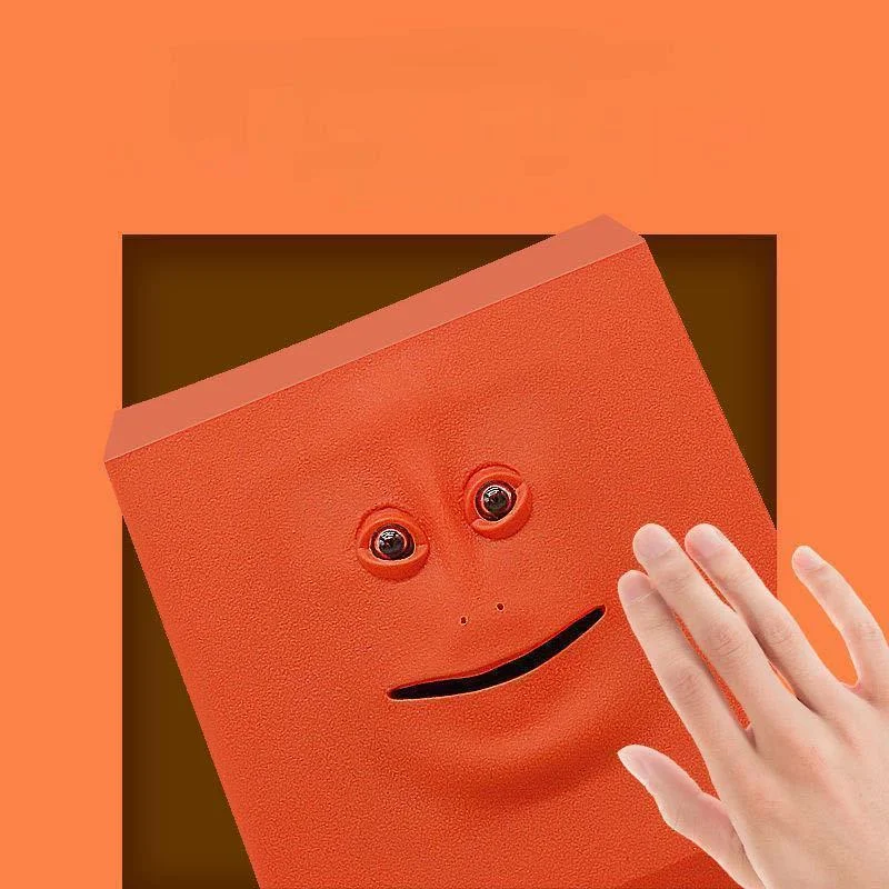 Копилка с изображением лица чувства еды денег милая копилка для детские