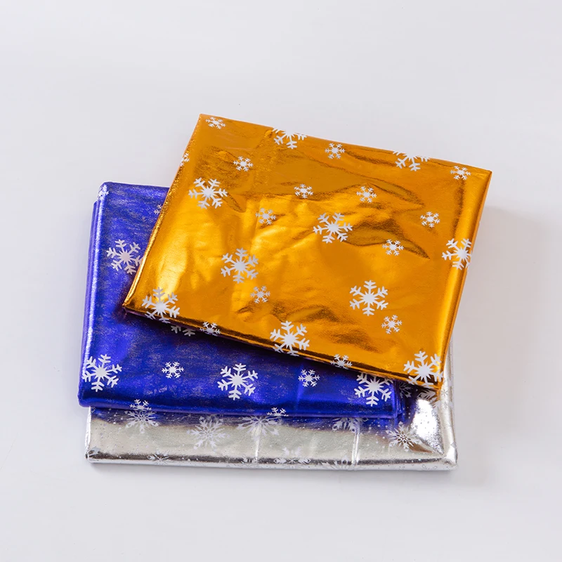 Лазерная ткань эластичный спандекс Снежинка Бронзирующая блестящая