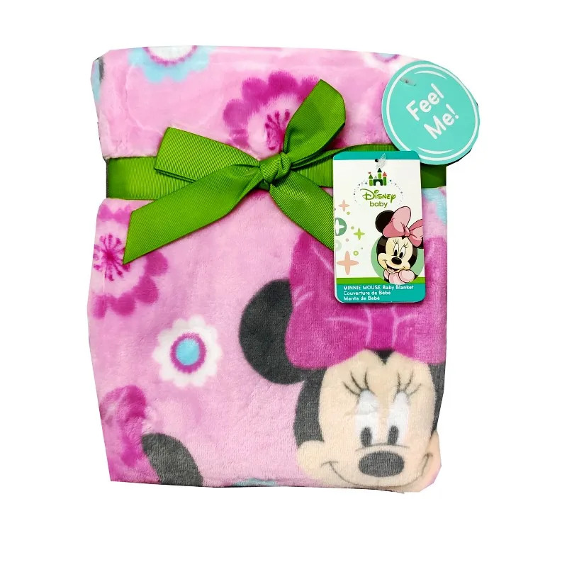 minnie mouse 2 Очень мягкое теплое плюшевое одеяло из кораллового флиса для маленьких мальчиков и девочек с изображением Винни, Минни Маус, русалки Ариэль, 76x100 см - Цвет: minnie mouse 2