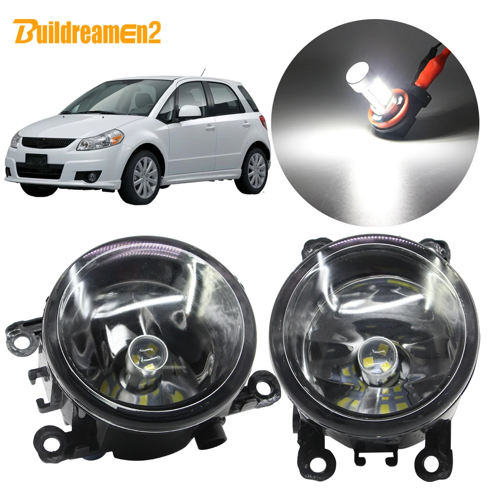 Встроенный комплект противотуманных фар для Suzuki SX4 (EY GY) H11 фары и лампы DRL 12 В 2006 2007