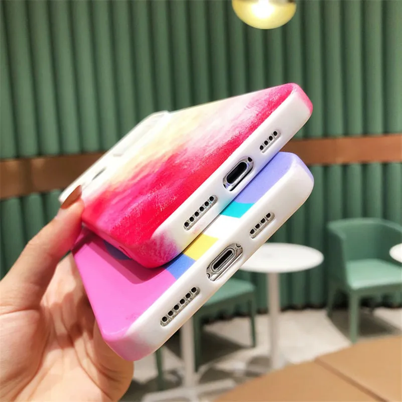 

Camera Lens Protect Case for iphone 12 mini 12 11 pro max 7 8 plus x xr xs max transparent Phone Case Painted Graffiti Cover