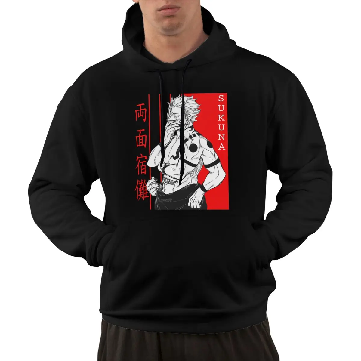 

Trendy Men's Jujutsu Kaisen Hoodie Pullover Cotton Long Sleeve Winter Yuji Itadori Ryomen Sukuna Anime Manga Hooded Sweatshirts