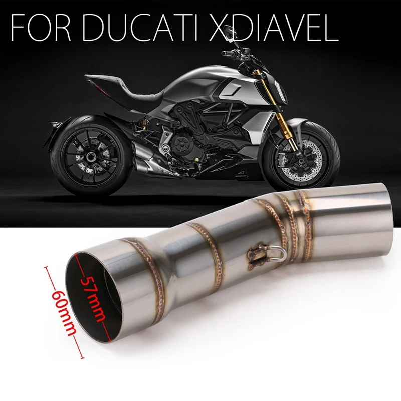 51 мм без шнуровки выхлопная труба для DUCATI DIAVEL Модифицированная средняя