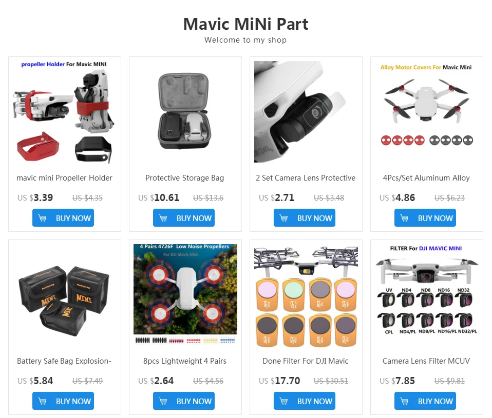 Mavic мини-пропеллер держатель стабилизаторы силиконовый защитный опора для DJI Mavic Mini Drone аксессуары