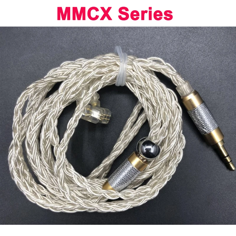 MMCX Series JC16 6N OFC 16 акций 480 ядер наушники Обновление кабель для se215 se535 0,78 мм IE80 MMCX IM A2DC ZSN QDC UE серии - Цвет: MMCX Series