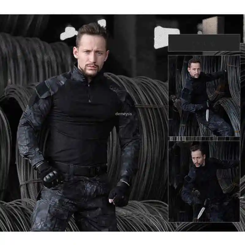 Камуфляжная военная форма G3 рубашка и брюки удобные страйкбол боевой