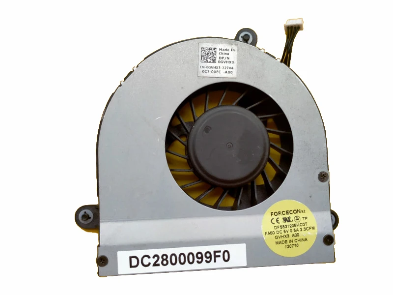 

ORIGINAL Laptop CPU Cooling Fan For DELL M17X R3 R4 DC2800099F0 0GVHX3