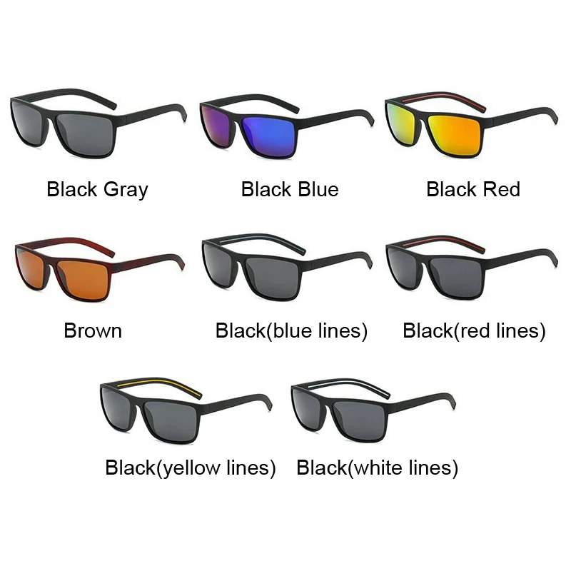 

Classic Polarized Sunglasses Men Retro Square Women Sun Glasses Luxury Brand Designer Male Female Black Driving Oculos De Sol