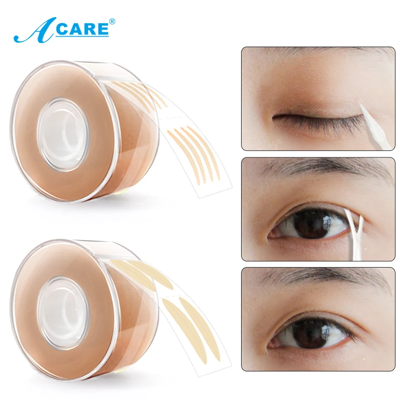 

600Pcs/box Make Up Eyelid Sticker Transparent Self-adhesive Double Eyelid Tape Makeup Clear Beige Invisible Tools