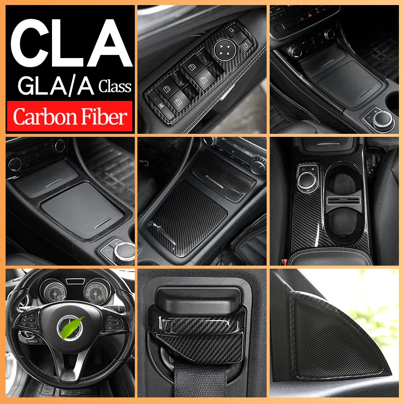Декоративная наклейка с центральным управлением для Mercedes Benz CLA C117 GLA X156 A W117 панель
