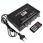 Мини аудио Bluetooth-совместимый стерео усилитель мощности FM Hi-Fi музыкальный плеер Усилитель мощности звуковой усилитель 12 В 220 В