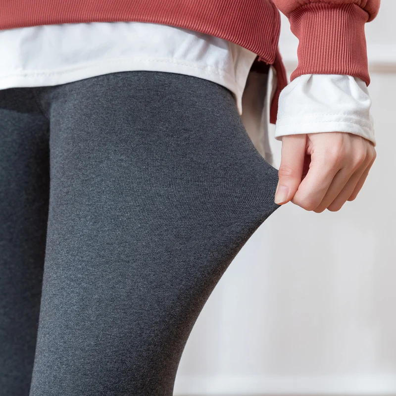 Women Plus Velvet Winter Warm Cotton Leggings 2020 New Ankle-Length Keep Warm Solid Pant High Waist Large Size Women Leggings aerie leggings