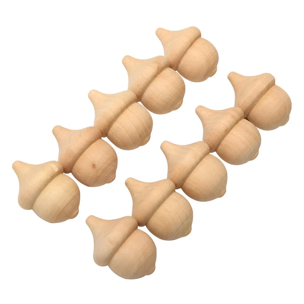 10 шт./компл. деревянные желуди свадебное украшение сделай сам необработанные