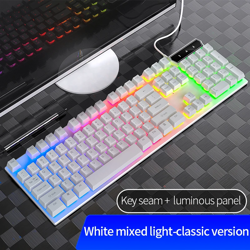 Клавиатура Механическая Проводная игровая с RGB-подсветкой и защитой от фиктивных