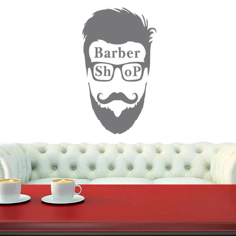 Парикмахерская наклейка на хлеб Виниловая стену украшение для окон стрижка