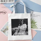 Сумка для покупок Lana Del Rey, из хлопка и ткани, сумочка для покупок