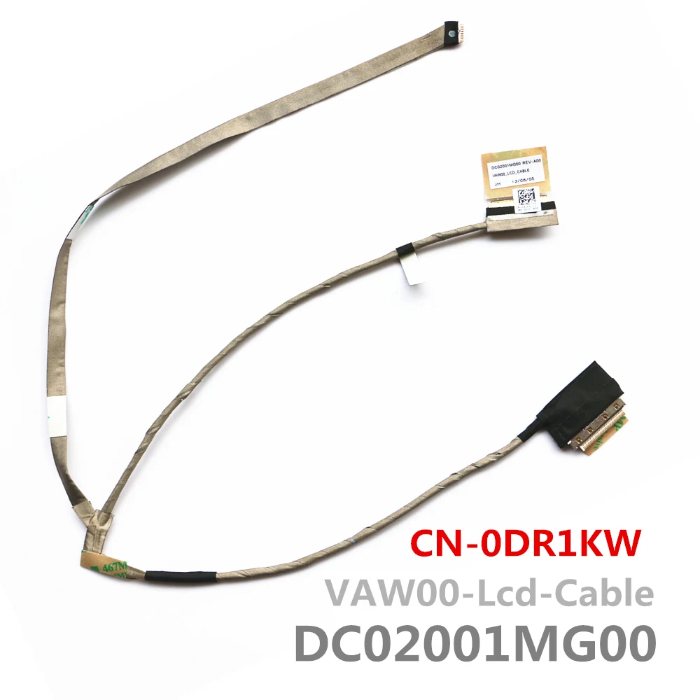 ЖК кабель для ноутбука DELL INSPIRON 15R LVDS 3521 3537 5521 V2521D 5535 5537 VAW00 DC02001MG00 с возможностью