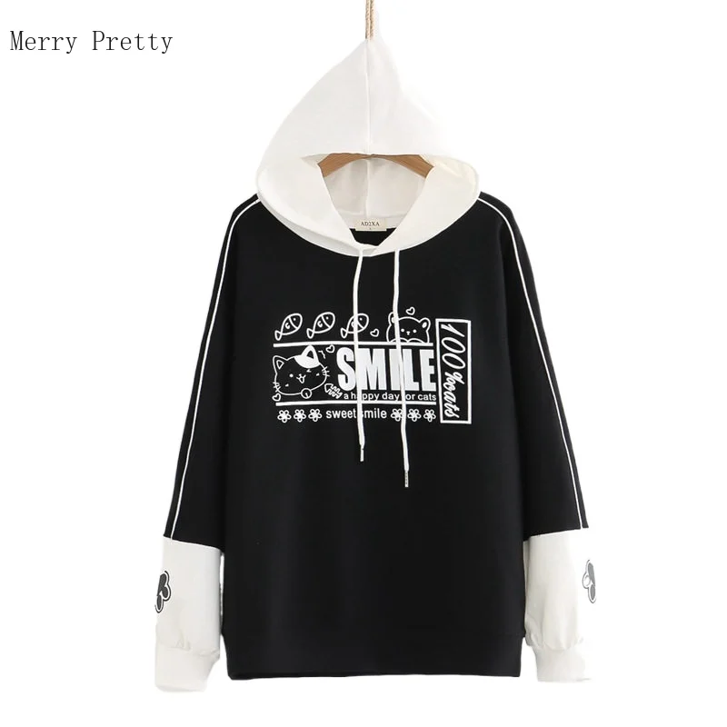 

Harajuku Gothic Graphic Print Casual Hooded Sweatshirts Cotton Hoodies Women 2021 Summer Vintage Korean Ladies Hoodies Top