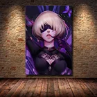 Картина на холсте Nier Automata с изображением девушки из японского аниме Борьба, плакаты и принты, настенные картины для гостиной, украшение для дома