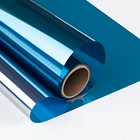 2021 односторонняя зеркальная пленка для окон, синяя виниловая самоклеящаяся отражающая Солнечная пленка, защитная тонировка для окон, наклейки для домашнего стекла