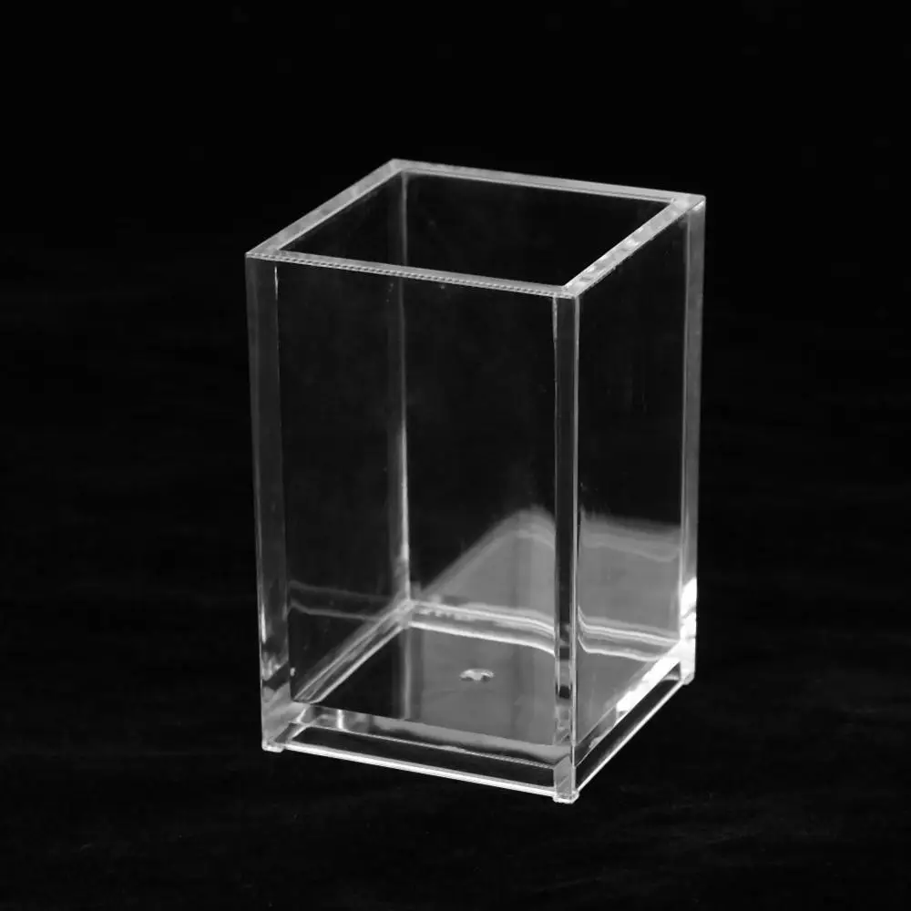 Прозрачный акриловый держатель кистей для макияжа ручка ногтей Органайзер кейс