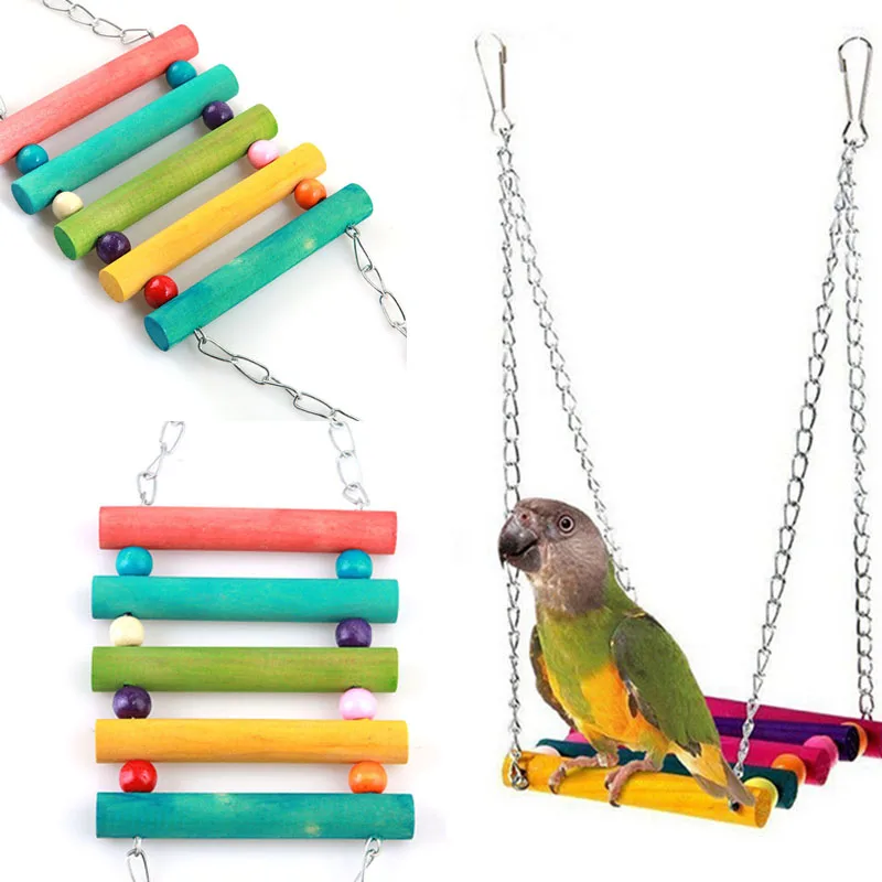 

Random Color Pet Bird Parrot Toys Parakeet Budgie Cockatiel Cage Hammock Swing Toy Hanging Chew Bite Toys For Birds