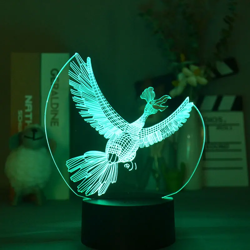 

Смартфон Управление 3D животных светодиодный ночной Светильник для Декор для комнаты мальчика подростка настольная лампа USB в спальню сенсо...