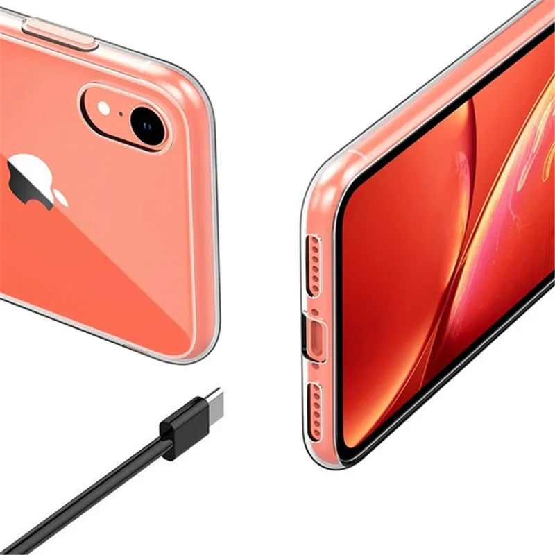 Чехол FENGTAI для iPhone XS MAX XR Прозрачный ударопрочный чехол прозрачные мягкие чехлы из