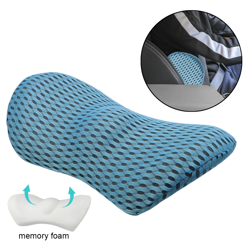 Фото Подушка на талию автомобильного сиденья дышащая подушка с эффектом памяти для