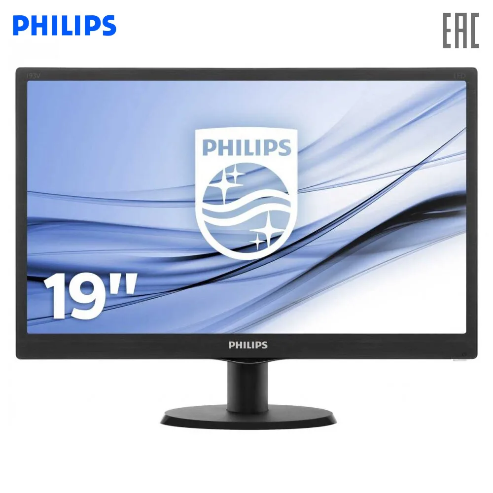 Монитор Philips 193V5LSB2 (10/62) 18.5'' [16:9] 1366х768(WXGA) TN 200cd|m2 H90°|V65° 10М:1 16.7M|Мониторы| |
