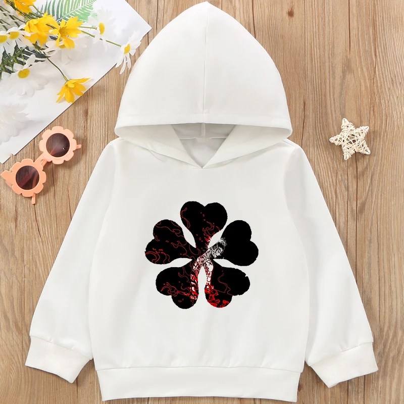 

Japan Manga Asta Black Clover Funny Anime Children Hoodie Harajuku Graphic Anime Top Streetwear Clothing Hip Hop Kids Sweatshirt