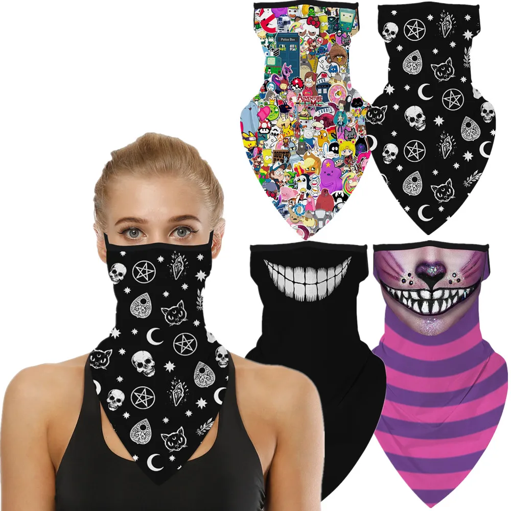 

Anime Cartoon Alice Cheshire Cat Cosplay Face Mask Neck Scarf Masks Bandana Headband Balaclava Halloween