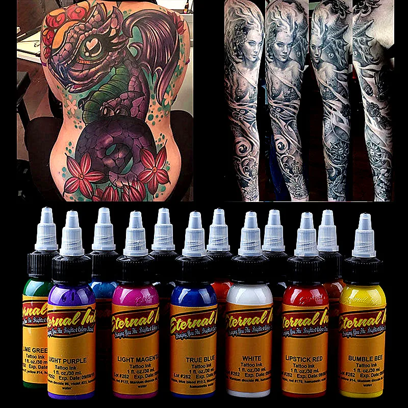 14 шт. набор чернил для татуажа Перманентный макияж art пигмент 30 мл/бутылка