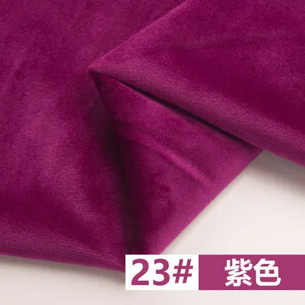 23 Ширина 155 см уплотненная Золотая шелковая бархатная фланелевая короткая плюшевая ткань для шитья своими руками для штор подушка для дивана покрытие для стола одежда - Цвет: 23