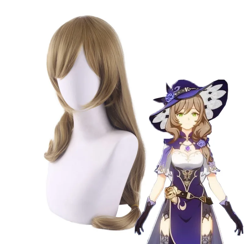 Женский Рождественский льняной парик Лизы для косплея геншина термостойкие