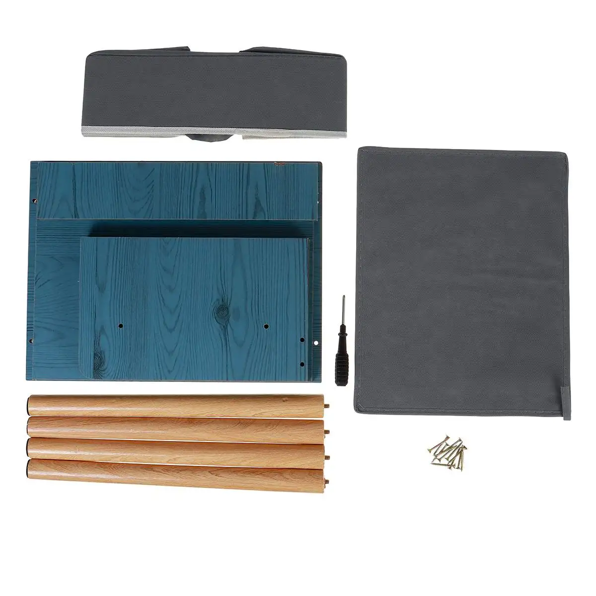 

Blue/White/Wood Bedside Table MDF Nightstand Fiberboard Night Table Modern Bedroom Drawer Coffee Table Economical Minimalism