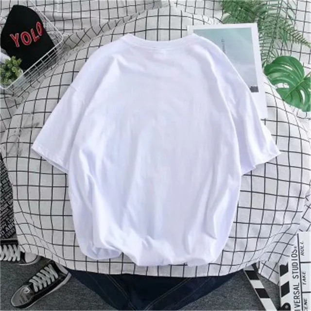 

Men's Short Sleeve T-shirt Loose Harajuku Streetwear Color Graphic 5XL