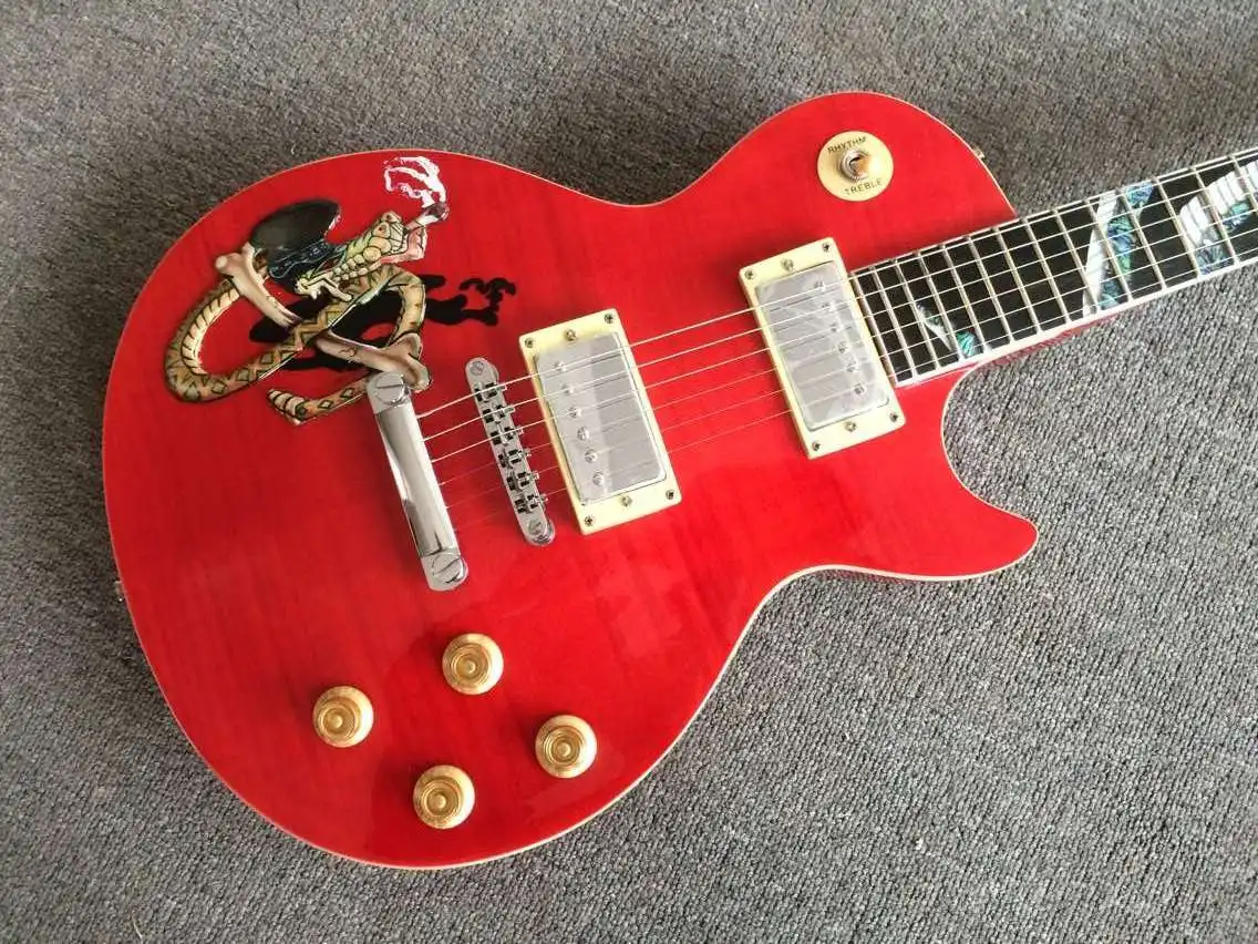 Китайский заводской товар красная струнная гитара бесплатная доставка | Спорт и